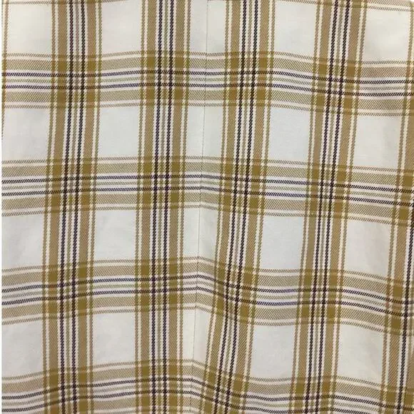 Sezane Christie Jacket Carreau Tile Plaid In Beige Ochre Bordeaux 38 US Size 6 - Picture 8 of 15